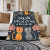 HGOD DESIGNS Cats Throw Blanket Funny Cat Blanket Animals Pet