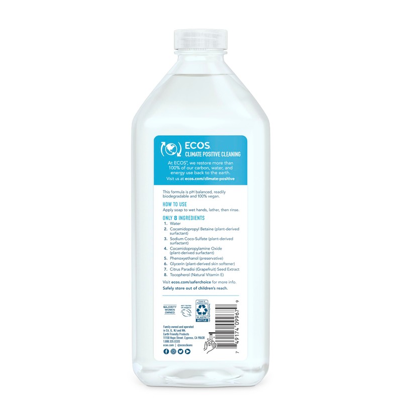 ECOS Hnd Soap, Free N Clr, Refll