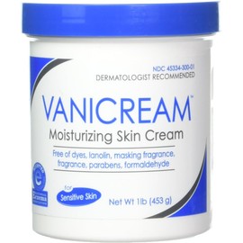 Vanicream Crema hidratante para piel sensible Vanicream, 16 onzas, Paquete de 1