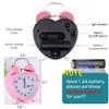 SHISEDECO 3 Inches Cute Twin Bell Loud Alarm Clock Silent