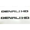 GMC 2PCS Matte Black DENALI HD 3D Side Door Letter