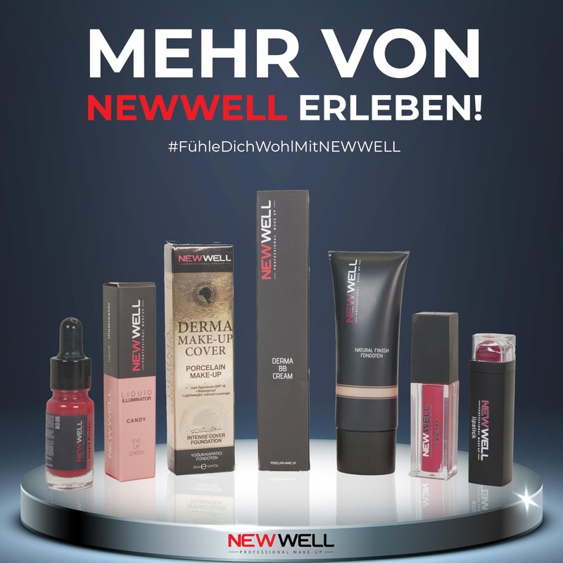 Newwell Lip Gloss Lipstick 24 Hours Hold, Long Lasting Shine,