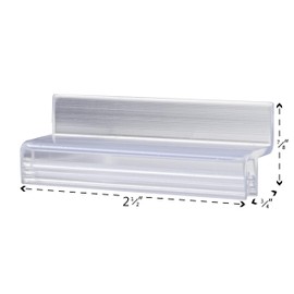 100 Pack Z Bar Slatwall Adapter Attachment PVC Slatted Wall Fixture Retail and Boutique Hardware Accessory by Marketing Holders