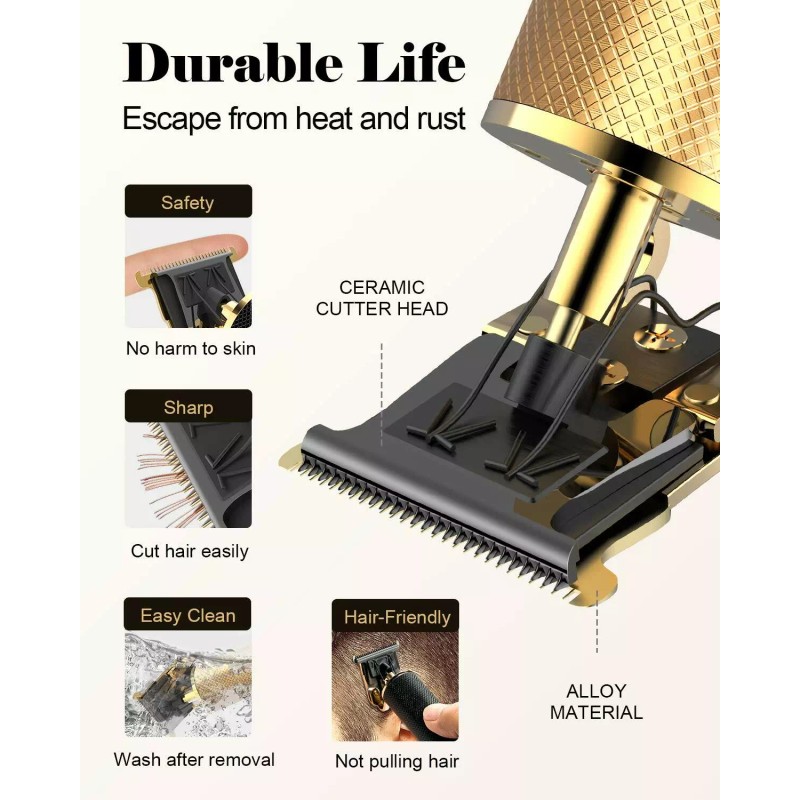 OriHea Pro Li Clippers, T-Blade Trimmer Hair Clippers for men,