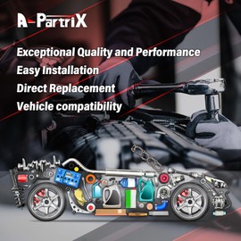 A-Partrix Steering Tie Rod End Kit - Set 2 Front Inner Tie Rod and, Inner Track Rod End fits Saab 9-3 2003 2002 2001 2000 1999 fits Saab 900 1998 1997 1996 1995 1994