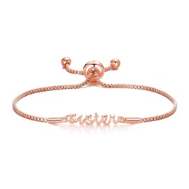 Philip Jones Rose Gold Plated Sister Bracelet Created with Zircondia® Crystals