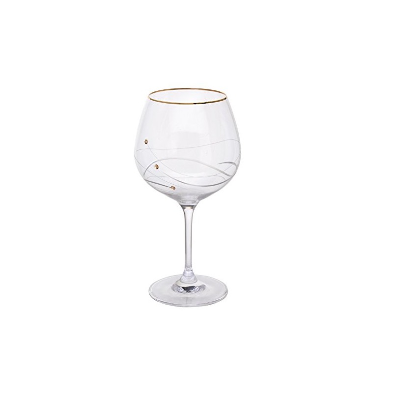 Dartington Crystal ST334013 Glitz Gold Copa Single Glass