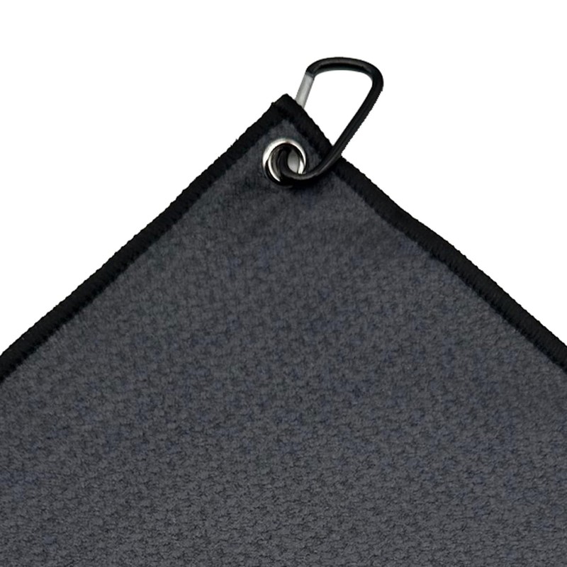 OMGolf Towel Microfiber, Golf Towel (Dark Grey, 25cm x 25cm)