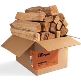 Old Potter Kiln Dried Firewood, ~1.5 Cu Ft ~ 38-45 lbs, for Solo Stove, Firepits and Fireplaces or Cooking, 16 Inch Logs, Hickory