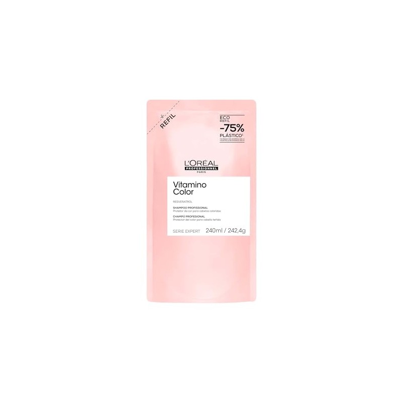 Shampoo Refill Anti Deslave Del Cabello Tenido 240ml Vitamino Color