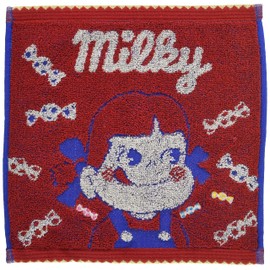 Marushin 2965003400 Mini Towel, Peko & Poko, Milky Candy, Approx. 9.8 x 9.8 inches (25 x 25 cm)