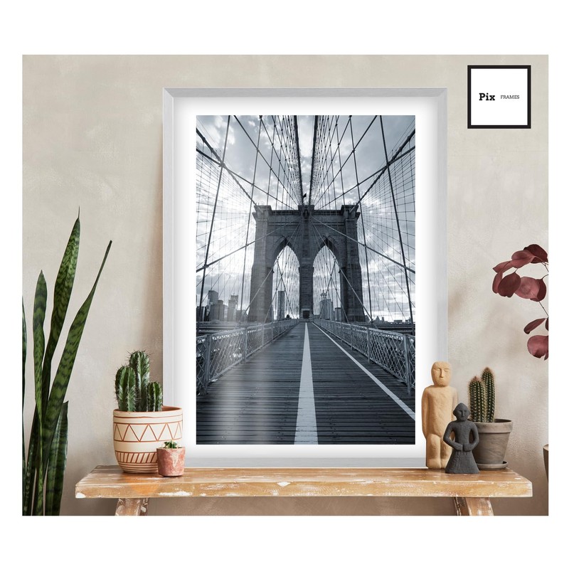 Pix FRAMES Picture Frame A4 Wood - Wooden Frame with