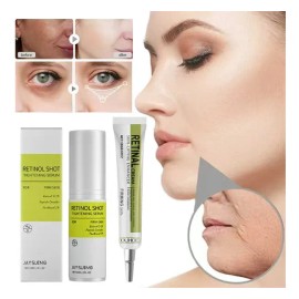 Retinol Firming Eye Cream Serum 15ml 30ml Todo Tipo Día Noche 2pcs Contorno Ojos Suero Facial Hidratación Profunda Textura Ligera Formato Crema Fácil
