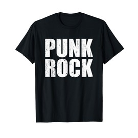 PUNK ROCK Distressed Vintage Style T-Shirt