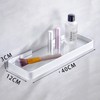 Halyuhn Bathroom Shelves, 15.7in Tempered Glass Shelf with Towel Bar