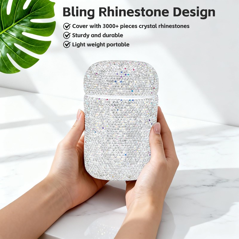 SlowVibes Bling Leakproof Travel Soap Dish with Lid