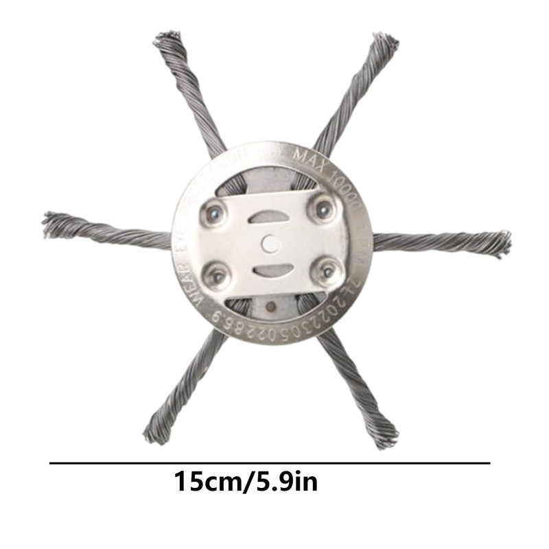 Steel Wire Grass Trimmer Head,6 Inch Wacker Cutter Replacement |