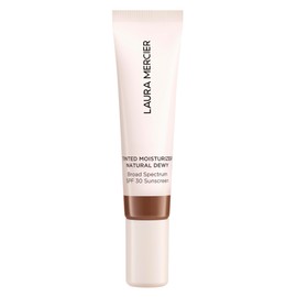 Laura Mercier Tinted Moisturizer Natural Dewy with SPF 30, 24HR+ Hydration & Longwear, Sheer to Light, Buildable Coverage, Dewy Finish, Improve Skin Tone and Texture, Skin Tint, 6N Umber Mini Size