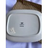 ALESSI white modern porcelain minimalistic Plates 6.5"x5.5” Delta 6 pc
