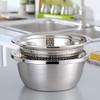 Stainless Steel Colander and Bowl Set, Kitchen Strainer, Pasta Strainer,