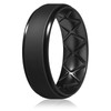 Egnaro Inner Arc Ergonomic Breathable Design, Silicone Rings Mens with