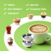 Stainless Steel Reusable NespressoV ertuo Pod Compatible with GCA1, BENFUCHEN