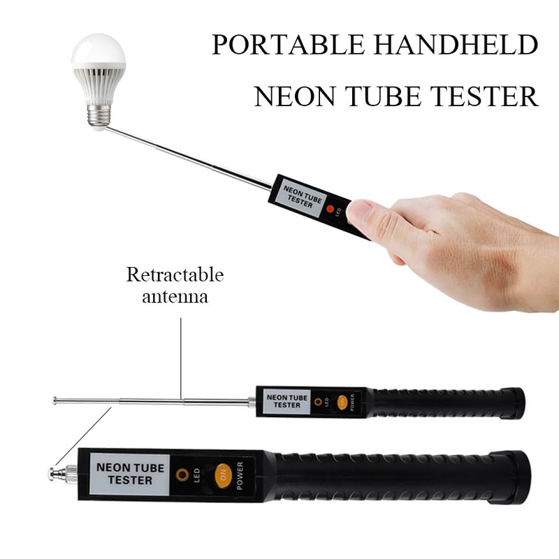 Neon Tester, Portable Handheld Neon Tube Lamp Fluorescent LED Tester