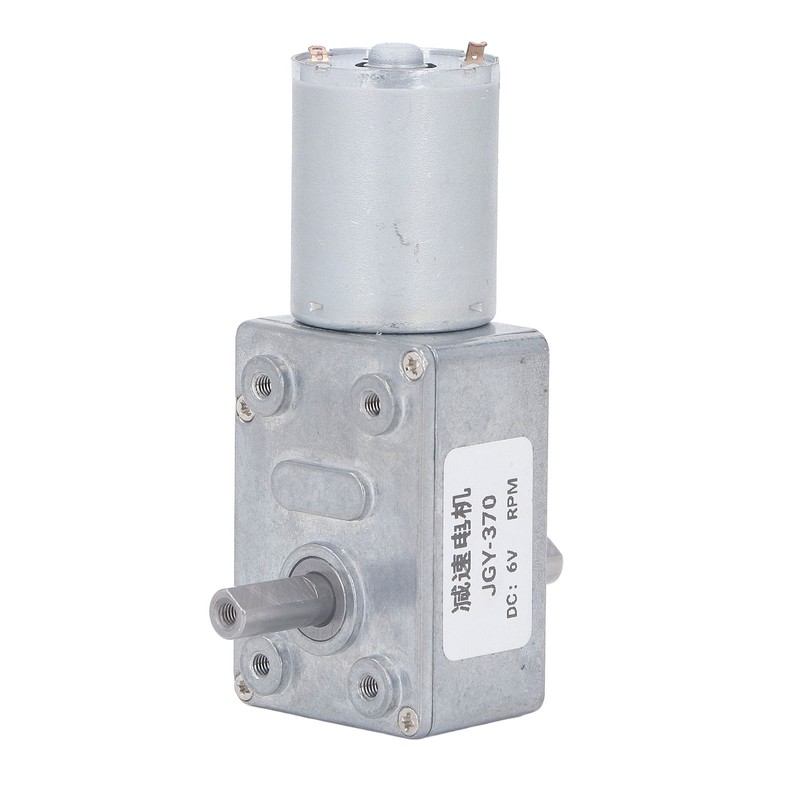 Double Shaft DC Gear Motor 25kg.cm 12mm Self Locking Reversible