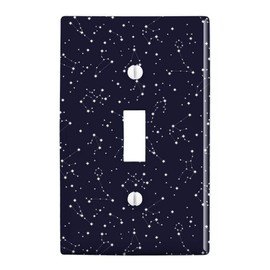 GRAPHICS & MORE Stars and Zodiac Constellations Pattern Plastic Wall Decor Toggle Light Switch Plate Cover