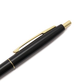 IL BISONTE Ballpoint Pen, Leather, Genuine Leather, Cowhide Leather, Women's, Men's, Unisex, Black