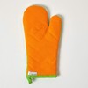 HOMESCAPES - Pure Cotton Oven Glove - Stars - Lime