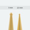AFH Massage Stick Set of 2 | Stainless Steel Gold-Plated