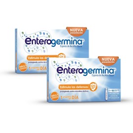 Pack Enterogermina Probióticos - Bacillus clausii 4 Billones UFC, Suspensión Oral para Flora Intestinal (20 Ampolletas de 5 ml c/u)