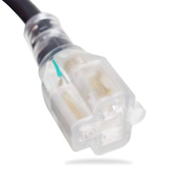 NEMA 5-20P Plug to 5-20R Connector Extension Cord,25 FT,20A/125V,12/3 SJTW,T Blade Power Cord,Black