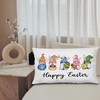 KEUSPI Bunny Gnome Easter Pillow Covers 12x20, Easter Home Decor,
