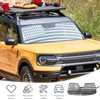 PDKLIN for Bronco Sport Windshield Sun Shade American Flag for