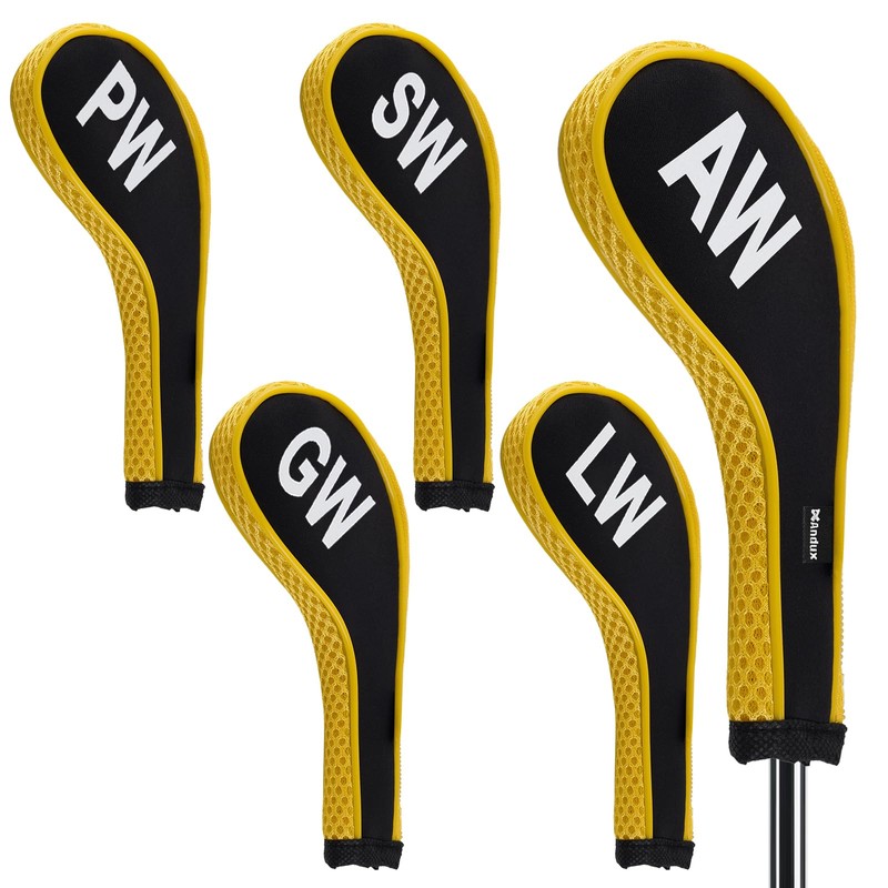 Andux 5Pack Golf Wedge Irons Club Head Covers NO. on