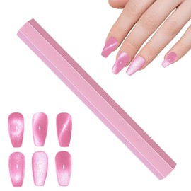 DANNEASY Cat Eye Nail Magnet Tool (Pink), Large Size Nail Art Magnet Stick Cat Eye Magnetic Nail Polish Strong Nail Magnets Wand Cat Eye Gel Nail Polish Magnet for Nails Salon
