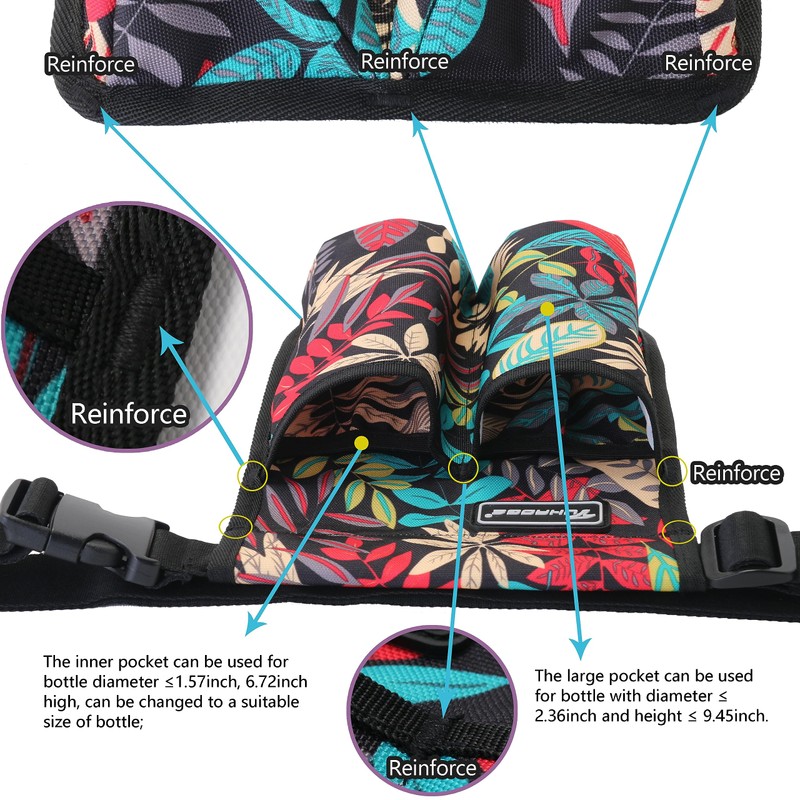 Massage Oil and Lotion Bottle Bag Holster for Massage Therapists