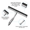 Ibergrif M34101 No Drilling Shower Squeegee with Hook, Bathroom Scraper