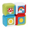 Chicco 2-in-1 Multiactivity Cube, Set of 4 Coloured Animal Blocks,