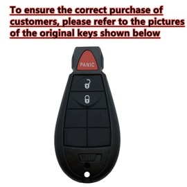 EJOAOJE Key Protective Shell for Dodge Key Fob Cover with Keychain Fit for Dodge RAM 1500 2500 3500 Grand Caravan Journey Durango Jeep Grand Cherokee Smart Key Accessories (Pink-Silver, 3-Button)