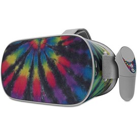 Decal Style Skin Wrap Compatible with Oculus Go Headset - Tie Dye Swirl 105 (Oculus NOT Included)