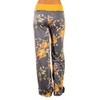 Women's Palazzo Floral Pants Casual Print Drawstring Wide Leg High