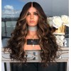 Women's front lace wig long wave front lace wig free