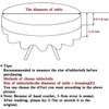 USTIDE 80cm White Round Handmade Crochet Sunflower Tablecloth Cotton Lace
