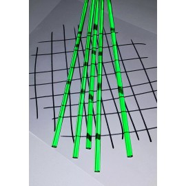 Best Acrylics 5 CLEAR GREEN 1/4” DIAMETER 18” INCH LONG ACRYLIC PLEXIGLASS PLASTIC COLOR ROD