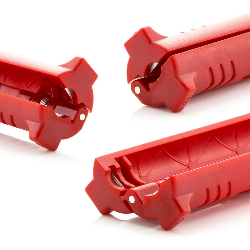 deleyCON Coaxial Cable Stripper Universal for All Satellite Cable Antenna