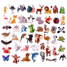 Mistree Animal Stickers for Children with Open Label, Children Could Use Yourself, Pack of 50