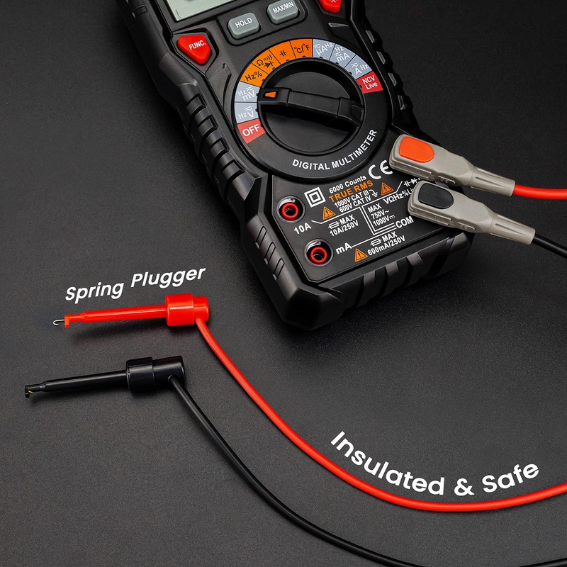 KAIWEETS Multimeter Test Lead Set for Electrical Testing, Soft Silicone